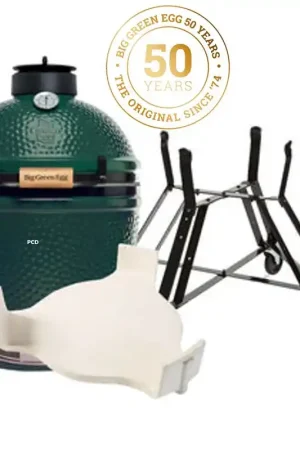 Acheter Direct Pack Promo Kamado 50ans Big Green Egg Medium Avec Berceau Et Conveggtor