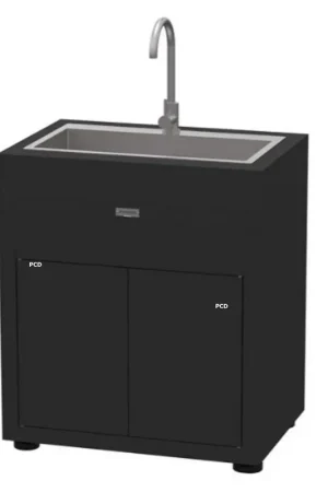 Expédié Aujourd’hui Meuble Noir Avec Evier Intégré Le Marquier