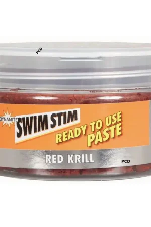 Pâte D'Enrobage Dynamite Baits 250G Swim Stim Ready Paste Red Krill Pas Cher