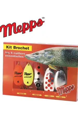 KIT BROCHET MEPPS 5 CUILLERS Petit Prix