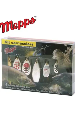KIT CARNASSIERS MEPPS 6 CUILLERS Satisfait Ou Remboursé