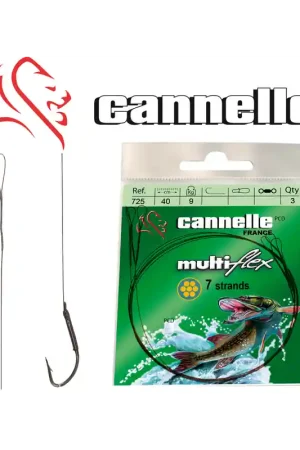 Meilleur Choix BAS DE LIGNE ACIER CANNELLE MULTIFLEX C721 40CM PAR 3