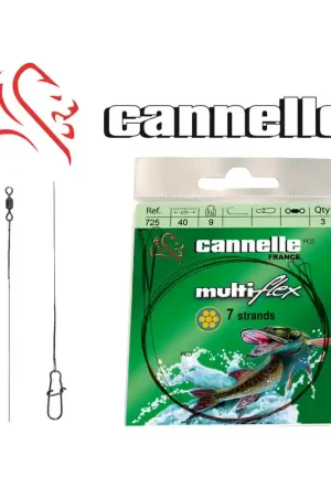 BAS DE LIGNE ACIER CANNELLE MULTIFLEX C728 27CM PAR 3 Haute Qualité