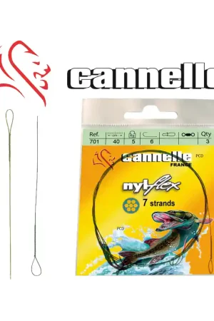 Bas De Ligne Acier Cannelle Nyflex C705 27cm Par 3 Promotion
