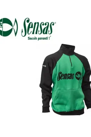 Achat Immédiat SWEAT SENSAS SUMMER VERT ET NOIR