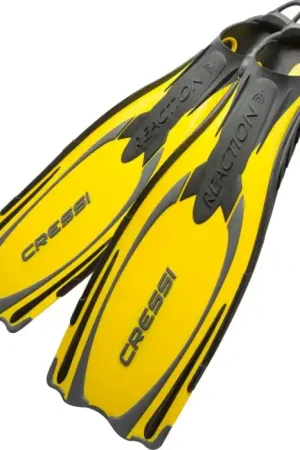 Meilleur Choix Palmes Cressi Reaction EBS Jaune/silver
