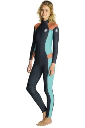 Nouvel Arrivage Combinaison femme Rip Curl Dawn patrol 3/2 Back zip - Peach