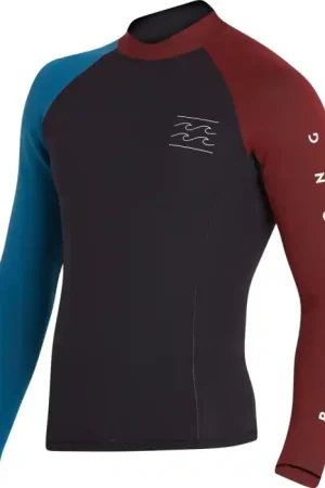Vente Directe Top néoprène Billabong Homme Révolution 2mm - Blue/Red/Black - XL