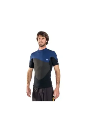 Livraison Gratuite Top néoprène homme manches courtes Rip Curl Omega Layer 1.5 mm - Navy - 2018