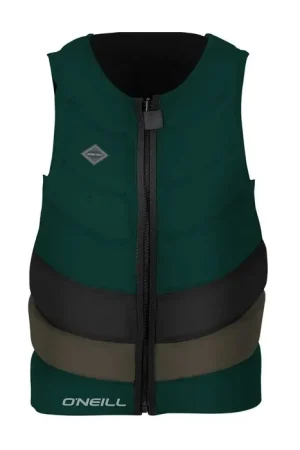 Veste d'impact homme O'neill Gooru comp front zip - Noir/Kaki - 2018 Nouvel Arrivage