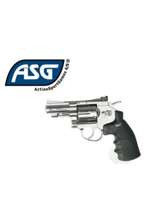 Authentique REVOLVER DAN WESSON 2.5 POUCES SILVER ASG