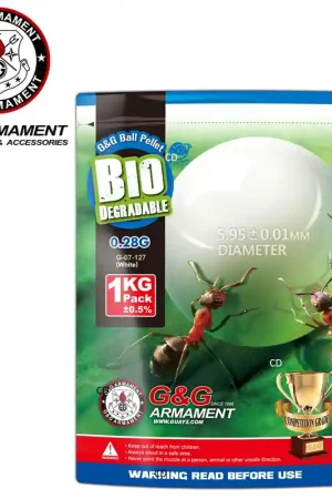 Dernière Chance BILLES G&G ARMAMENT BIO BLANCHES 1KG 0.28G