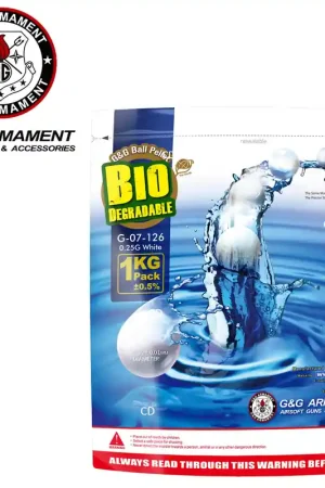 Commande En Gros BILLES G&G ARMAMENT BIO BLANCHES 1KG 0.25G
