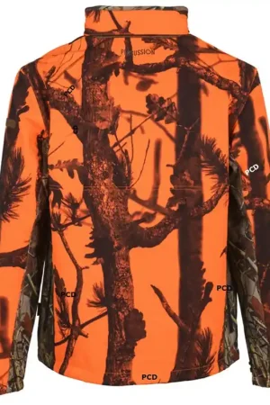 Blouson Homme Percussion Softshell Ghost Camo Blaze & Black Bon Marché