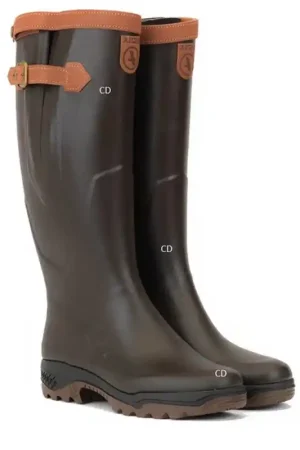 Bottes Homme Aigle Parcours 2 Signature Doublées Cuir Mollets Forts Dernière Chance