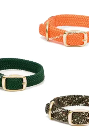 Collier Mendota Double Tresse Chiot Laiton Roc Import 35cm Offre Spéciale