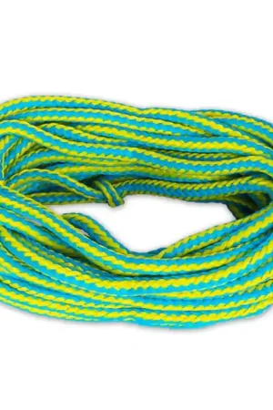Bon Marché Corde flottante bouée tractée Obrien 1-2 personnes Jaune Bleu