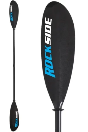Achetez Aujourd’hui Pagaie kayak Rockside ajustable - 100% carbone - 2 parties - 220/230 cm