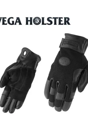 Livraison Gratuite GANTS NOIR EN CUIR RENFORCE