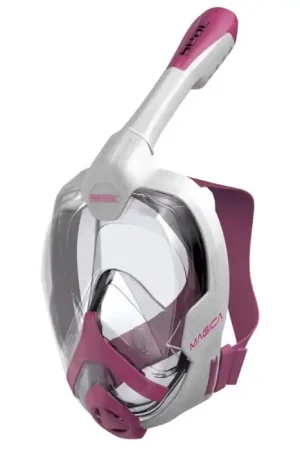 Promotion Masque Facial snorkeling Seac sub Magica Blanc-Rose Adulte S/M