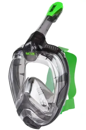 Masque Facial snorkeling Seac sub Magica Noir-Vert Adulte L/XL Affaire À Saisir