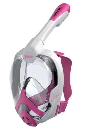 Achat Immédiat Masque Facial intégral Snorkeling Seac Unica Blanc/Rose S/M