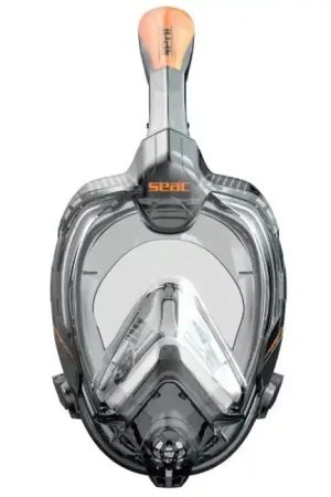 Masque Facial Seac sub Libera - Noir/Orange - Taille XS/S Promotion Saisonnière