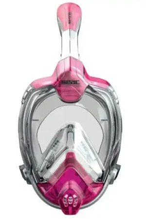 Populaire Masque Facial Seac sub Libera - Transparent/Rose - Taille S/Médium