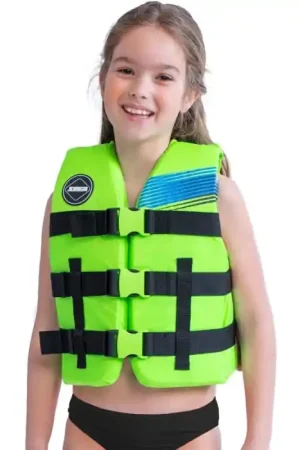 Achat Immédiat Gilet enfant Jobe nylon 50N 30-40kg | Vert citron