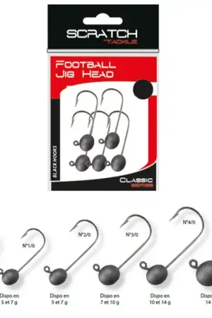 5x FOOTBALL CLASSIC JIG HEAD - 10 g - N° 3/0 Acheter En Ligne