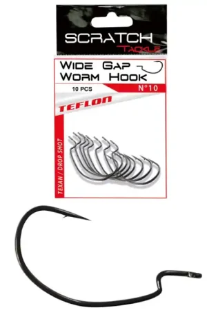 10x WORM WIDE GAP HOOK - N° 6 Réduction