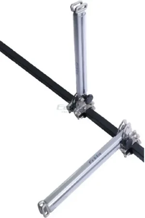 Support vertical HD pivotant Eckla système de tube carré Commander Vite