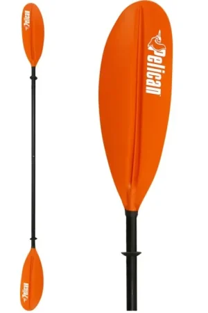 Satisfait Ou Remboursé Pagaie kayak Pelican Standard alu 2 parties 220 cm Orange