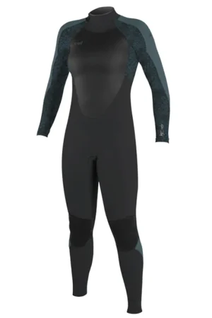 Oneill Epic 4/3 mm fullsuit noir/gris femme avec fermeture arrière XS Super Prix