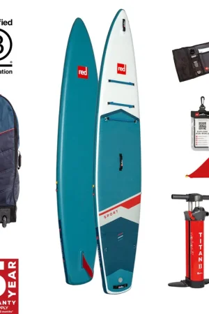 red paddle Sport 12.6 ensemble de paddle gonflable teal 12.6 FT (384 cm) Petit Prix