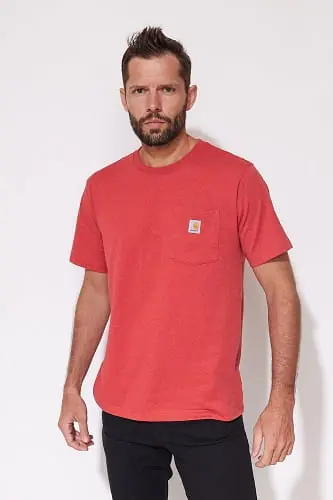 Achetez Aujourd’hui Carhartt Heavyweight T-Shirt K87 Chili Pepper M