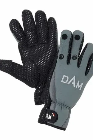 Dam Neoprene Fighter Glow Gloves Noir Gris M Solde