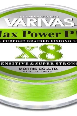 Varivas Max Power PE X8 LIME GREEN 150M #0.6 Haute Qualité