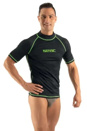 Achat Immédiat Rash guard Seac sub Homme T-sun Short - Noir