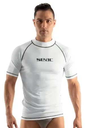 Dernier Modèle Rash guard Seac sub Homme T-sun Short - Blanc