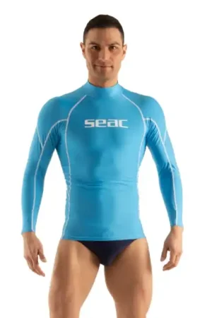 Affaire À Saisir Rash guard Seac sub Homme RAA Long Evo - Bleu Clair