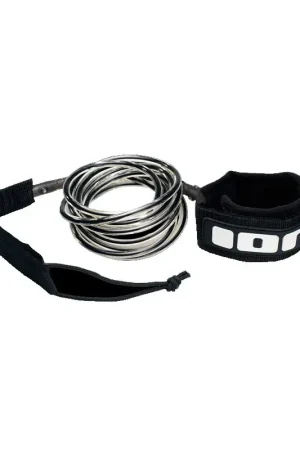Prix Bas ION Surfboard Leash 6 pieds Black