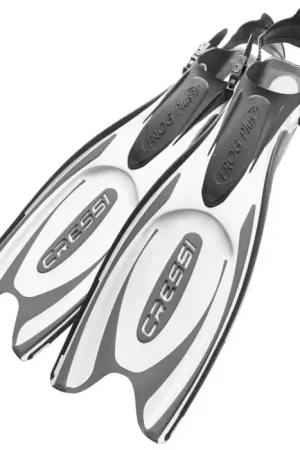 Solde Palmes Cressi Frog Plus Noir/Blanc