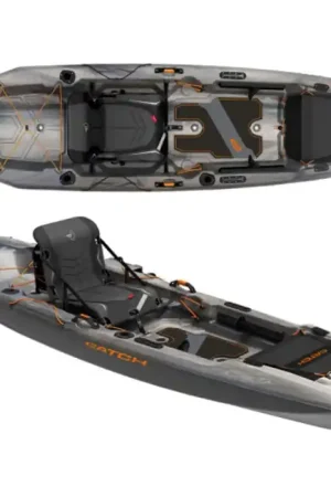 Top Vente Kayak de pêche Pelican The Catch 110 Mode Magnetic Grey