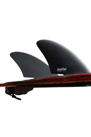 Quantité Limitée Ailerons Feather Fins Keel Twin Click Tab - Noir