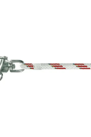 Liros écoute avec mousqueton manille - Liros Dynamic Plus, Dyneema, blanc-rouge, 8mm, longueur 25m Affaire À Saisir