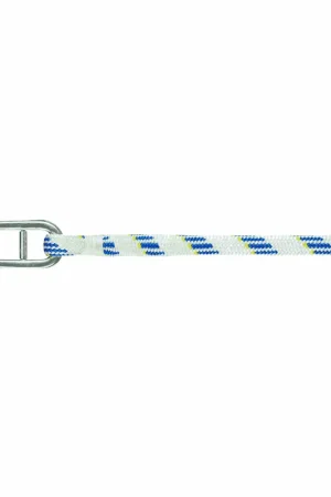 Livraison Express Liros drisse avec manille - Liros Dynamic Plus, Dyneema, blanc-bleu, 12mm, longueur 40m