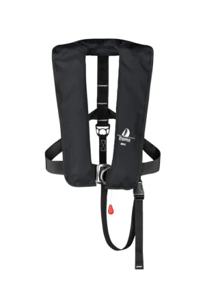 12skipper gilet de sauvetage automatique 300N ISO avec harnais - noir Meilleur Prix