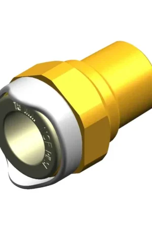 Adaptateur Whale 1/2 NPT mâle (laiton)-15mm Commander Vite