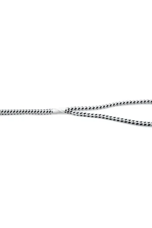 Robline amarre Rio 8mm longueur 5m blanc/noir Nouvelle Collection